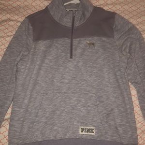 Pink Vs half-zip sweatshirt